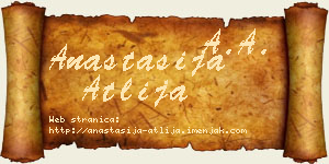 Anastasija Atlija vizit kartica
